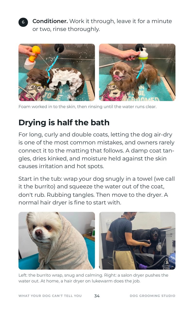 Drying after the bath